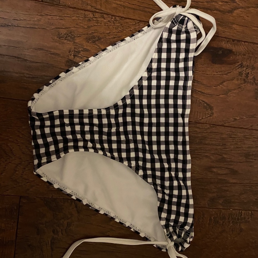 checkered bikini bottom
